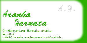 aranka harmata business card